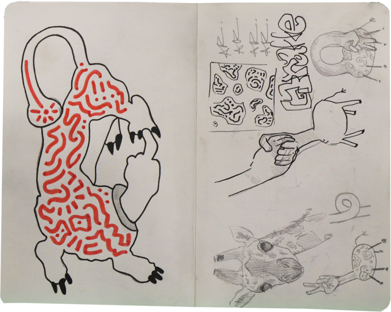 Tiger Sketchbook Page Image